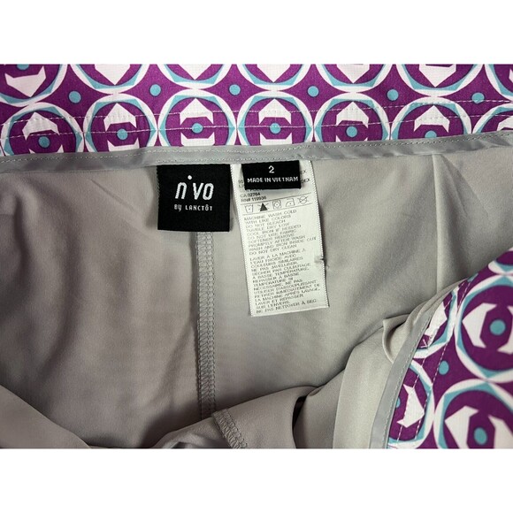 N'VO By Lanctot Athletic Golf Skort  Women's Size 2  Purple Geometric Print - Picture 9 of 10